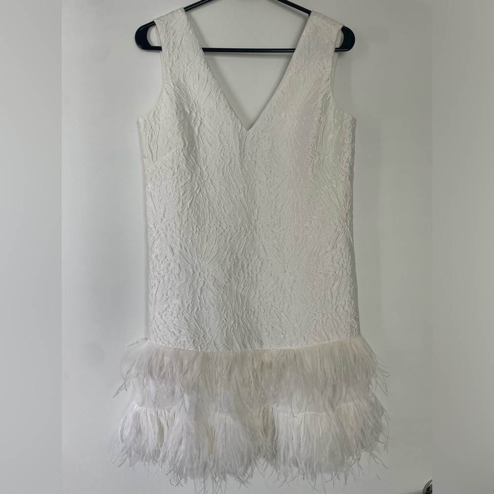 BCBG white cocktail dress